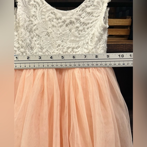 Girls Dress | Light Pink Tulle | Flower girl | Wedding - Picture 6 of 6